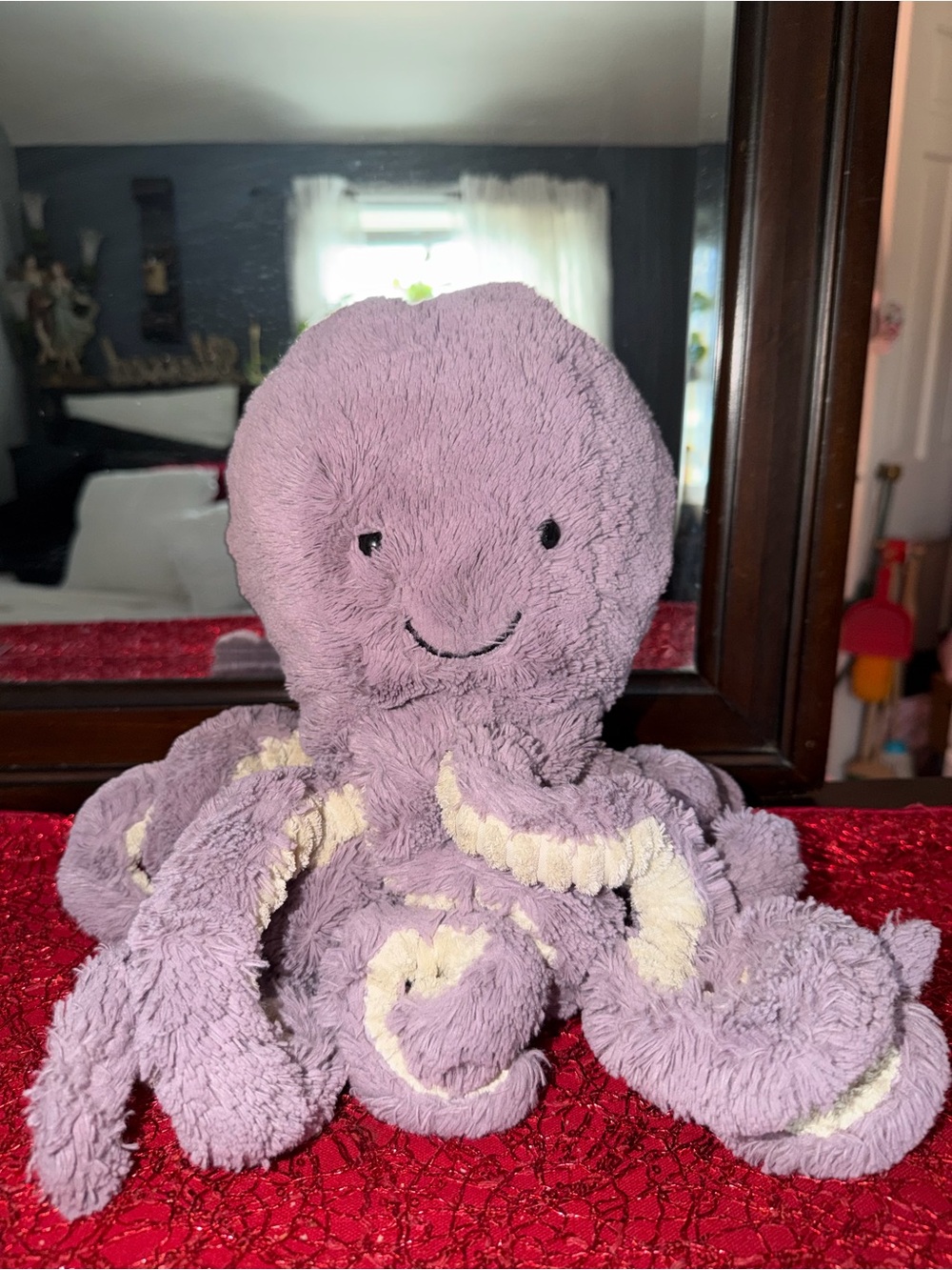 Jellycat Lavender Octopus Plush with Cream Accents